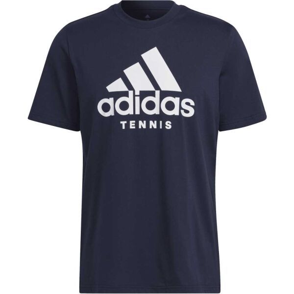 adidas adidas TNS LOGO T Koszulka tenisowa męska, ciemnoniebieski, rozmiar M