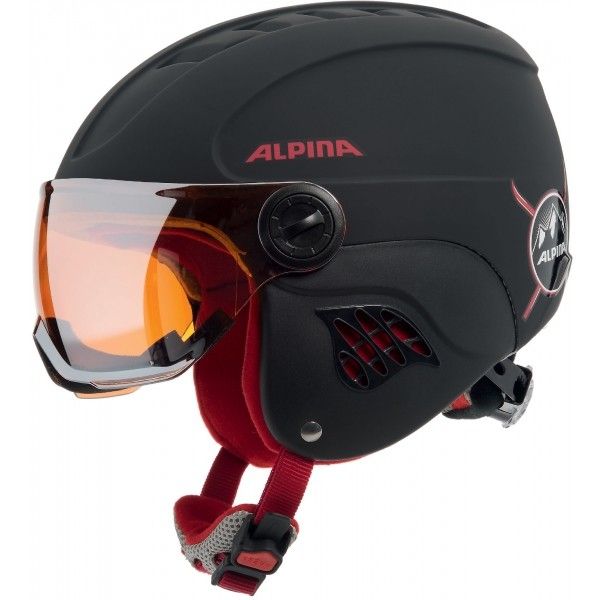 Alpina Sports Alpina Sports CARAT LE VISOR HM Kask narciarski juniorski, czarny, rozmiar (54 - 58)