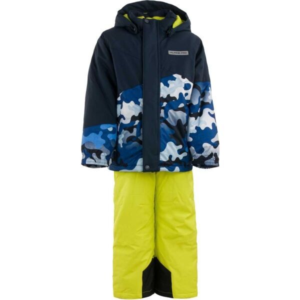 ALPINE PRO ALPINE PRO BROOKO Zestaw narciarski dziecięcy, niebieski, rozmiar 140-146
