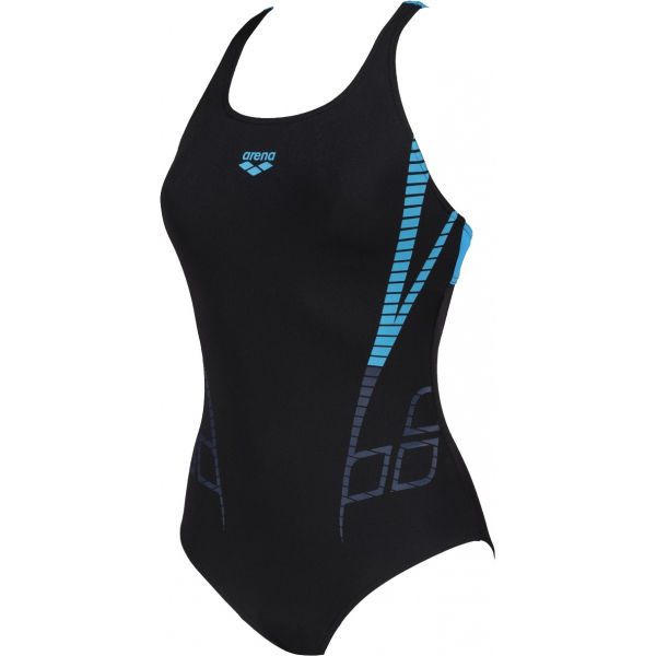 Arena Arena SHINER SWIM PRO BACK ONE PIECE Strój kąpielowy damski jednoczęściowy, czarny, rozmiar 36