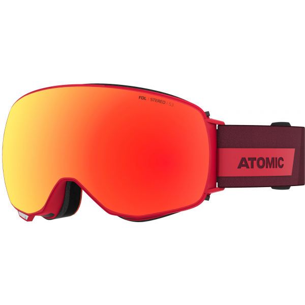 Atomic Atomic REVENT Q STEREO Gogle narciarskie, czerwony, rozmiar os