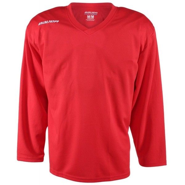 Bauer Bauer 200 JERSEY YTH Hokejowa koszulka treningowa dziecięca, czerwony, rozmiar XL