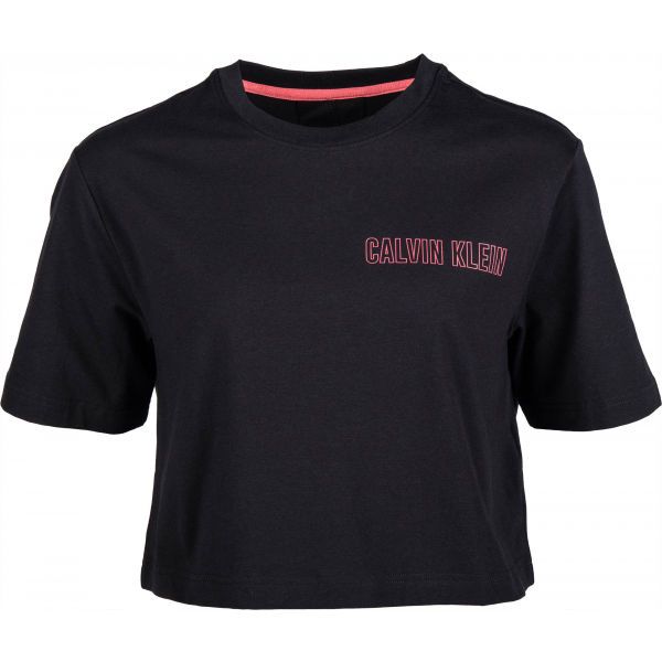 Calvin Klein Calvin Klein CROPPED SHORT SLEEVE T-SHIRT Koszulka damska, czarny, rozmiar M