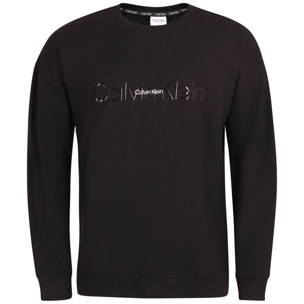 Calvin Klein Calvin Klein EMB ICON LOUNGE-L/S SWEATSHIRT Bluza męska, czarny, rozmiar M
