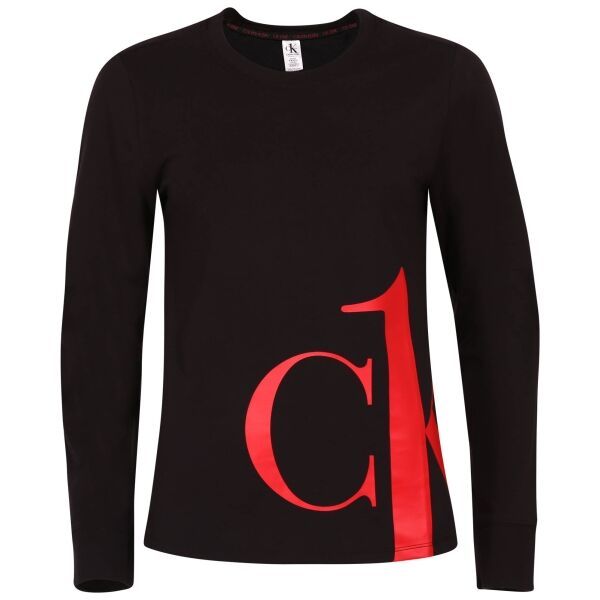 Calvin Klein Calvin Klein SLEEP-L/S CREW NECK Koszulka damska z długim rękawem, czarny, rozmiar M