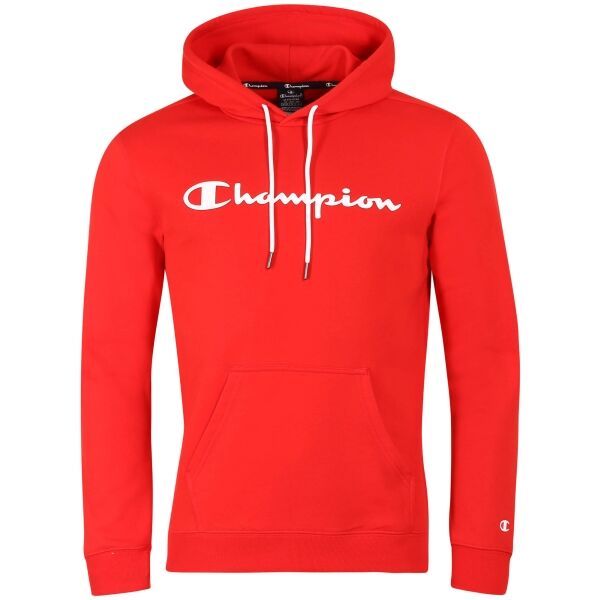 Champion Champion HOODED SWEATSHIRT Bluza męska, czerwony, rozmiar S