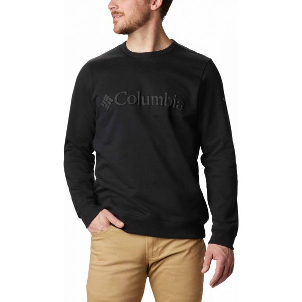 Columbia Columbia M LOGO FLEECE CREW Bluza męska, czarny, rozmiar S