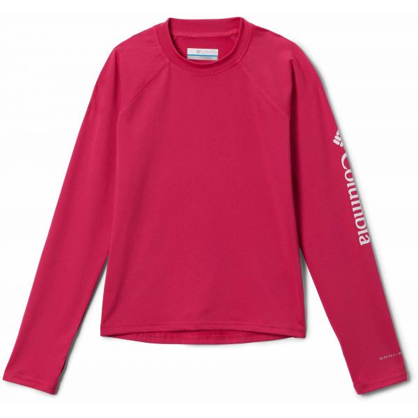 Columbia Columbia SANDY SHORES LONG SLEEVE SUNGUARD Koszulka dziecięca, czerwony, rozmiar XXS