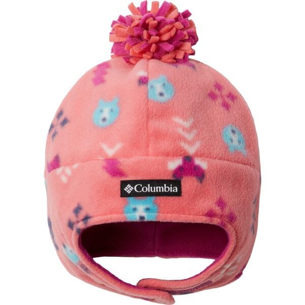 Columbia Columbia YOUTH FROSTY TRAIL II EARFLAP BEANIE Czapka zimowa dziecięca, różowy, rozmiar L/XL