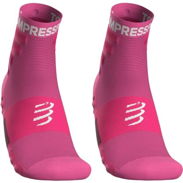 Compressport Compressport TRAINING SOCKS 2-PACK Skarpety sportowe, różowy, rozmiar 42-44