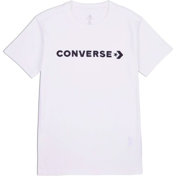 Converse Converse CF STRIP WORDMARK SS TEE Koszulka damska, biały, rozmiar S