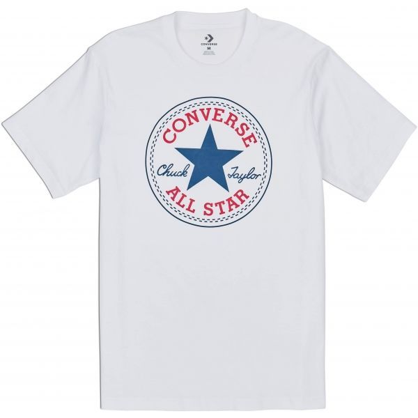 Converse Converse CHUCK PATCH TEE T-shirt męski, biały, rozmiar S