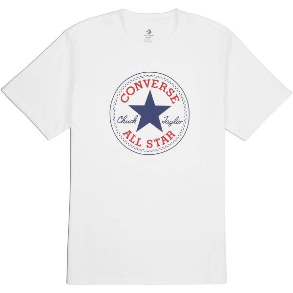 Converse Converse STANDARD FIT CENTER FRONT CHUCK PATCH CORE TEE Koszulka męska, biały, rozmiar XL