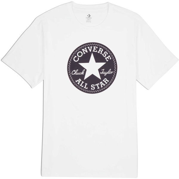 Converse Converse STANDARD FIT CENTER FRONT CHUCK PATCH KNOCK OUT TEE Koszulka damska, biały, rozmiar S