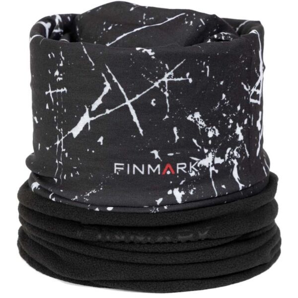 Finmark Finmark FSW-222 Komin wielofunkcyjny z polarem, czarny, rozmiar UNI