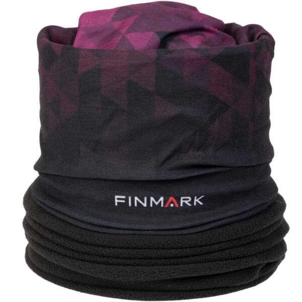 Finmark Finmark FSW-235 Komin wielofunkcyjny z polarem, czarny, rozmiar UNI
