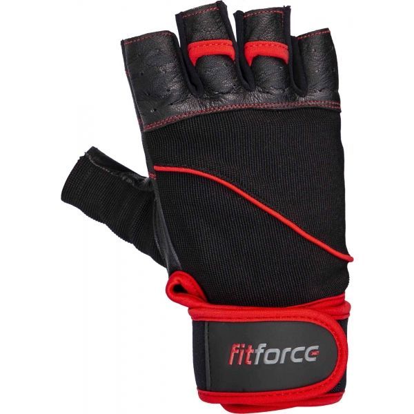 Fitforce Fitforce FERAL Rękawice fitness skórzane, czarny, rozmiar XXL