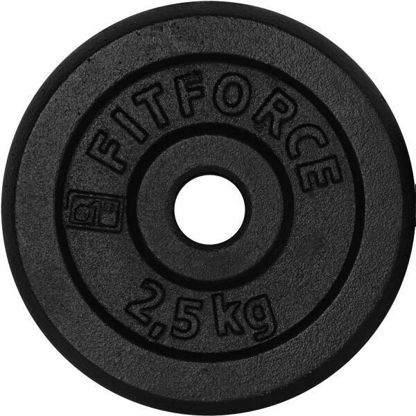 Fitforce Fitforce OBCIĄŻENIE 2,5 KG CZARNY Obciążenie, czarny, rozmiar 2,5 KG
