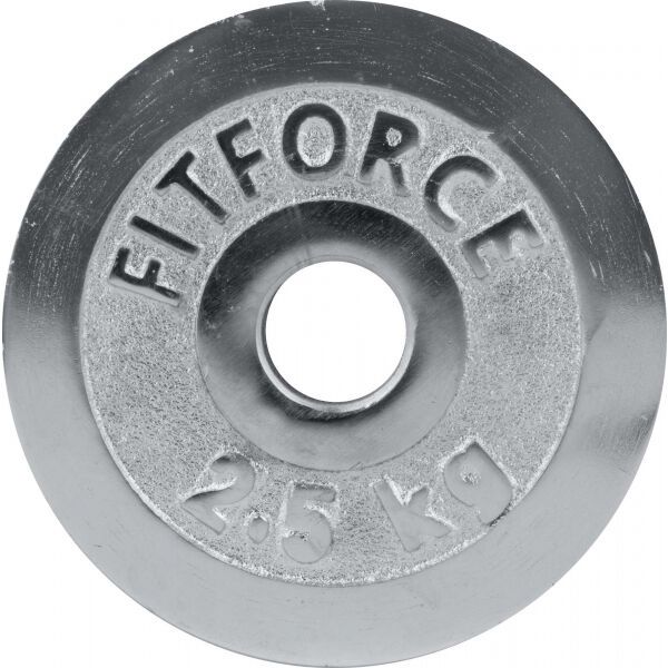 Fitforce Fitforce OBCIĄŻENIE 2,5KG CHROM 30MM Obciążenie, srebrny, rozmiar 2,5 KG