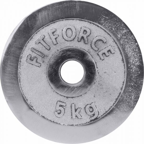 Fitforce Fitforce OBCIAZENIE 5KG CHROM Obciążenie, srebrny, rozmiar 5 KG