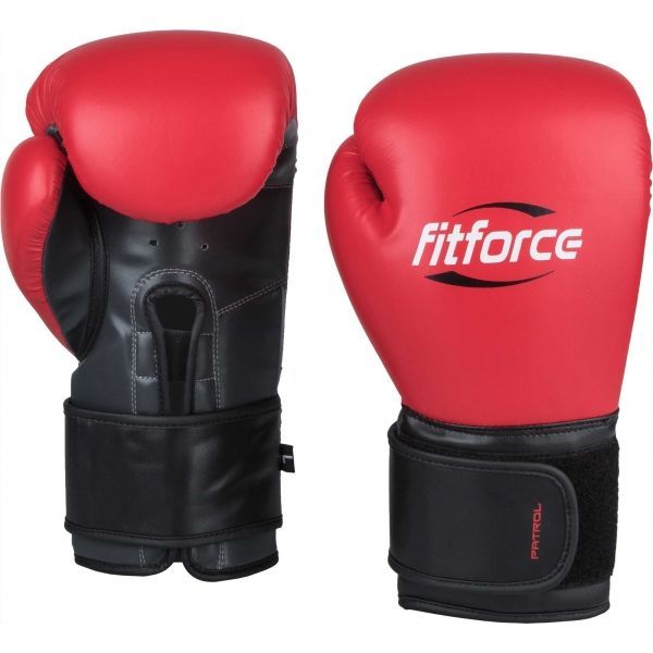 Fitforce Fitforce PATROL Rękawice bokserskie treningowe, czerwony, rozmiar 14