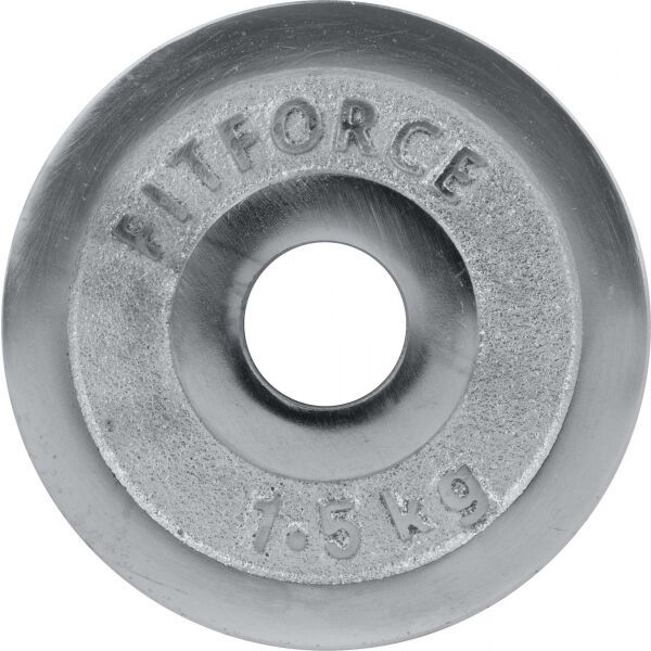 Fitforce Fitforce PLC 1,5KG 30MM Obciążenie, srebrny, rozmiar 1,5 KG