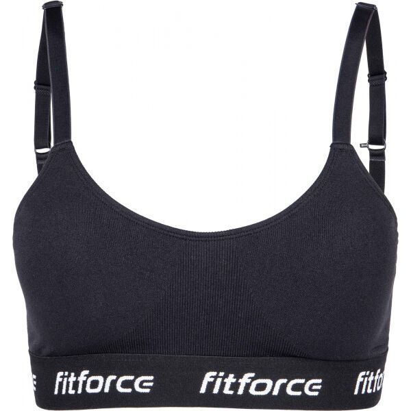 Fitforce Fitforce ROSALIA Stanik fitness damski, czarny, rozmiar S