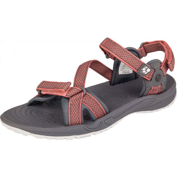 Jack Wolfskin Jack Wolfskin LAKEWOOD RIDE SANDAL Sandały turystyczne damskie, ciemnoszary, rozmiar 37