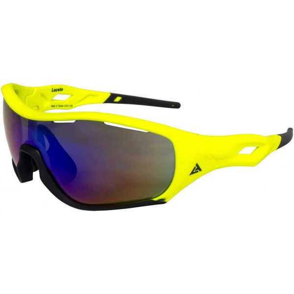 Laceto Laceto LT-SA1488 ALOY Okulary przeciwsłoneczne sportowe, żółty, rozmiar os