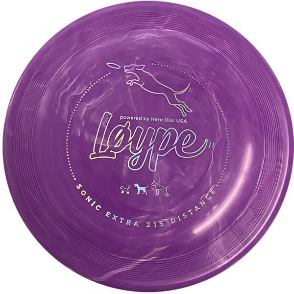 L&oslash;ype L&oslash;ype SONIC XTRA 215 DISTANCE Frisbee dla psa, fioletowy, rozmiar os