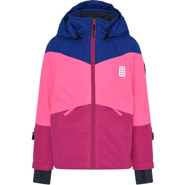 LegoWear LegoWear LWJESTED 708 JACKET Kurtka narciarska dziecięca, różowy, rozmiar 122