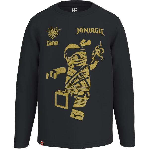 LegoWear LegoWear T-SHIRT L/S Koszulka chłopięca z długim rękawem, czarny, rozmiar 134