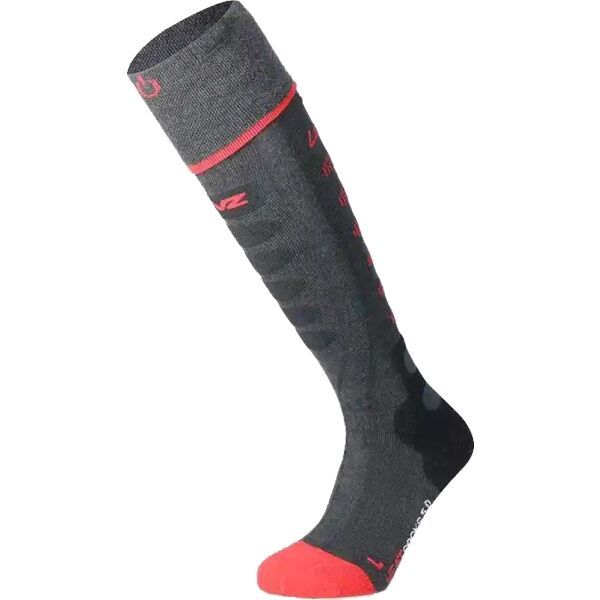 Lenz Lenz HEAT SOCK 5.1 TOE CAP REGULAR Skarpety podgrzewane, ciemnoszary, rozmiar 35-38