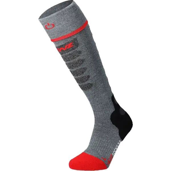 Lenz Lenz HEAT SOCK 5.1 TOE CAP SLIM Skarpety podgrzewane, szary, rozmiar 31-34