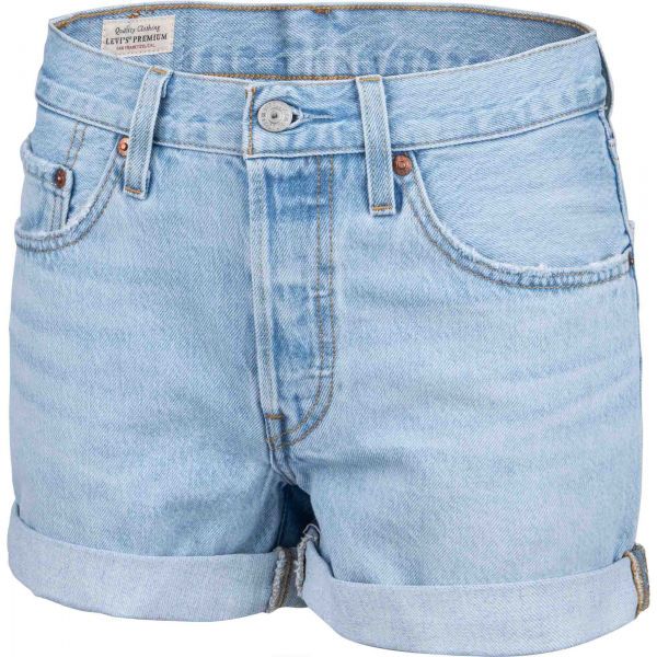 Levi's Levi's 501 ROLLED SHORT LUXOR EROSION Spodenki jeansowe damskie, jasnoniebieski, rozmiar 30