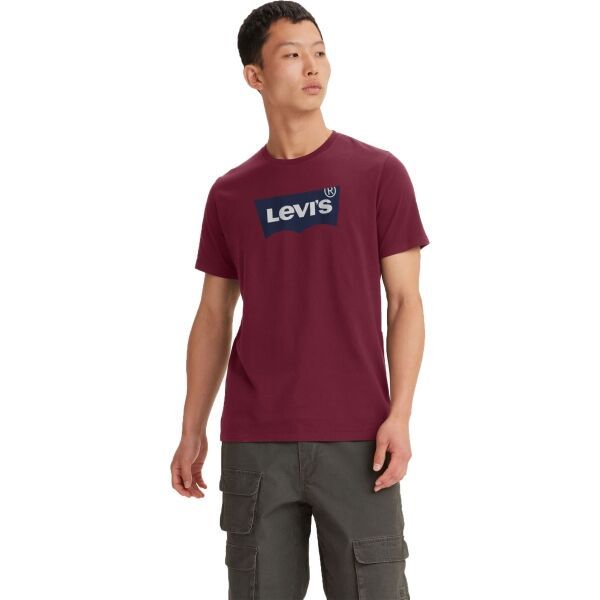 Levi's Levi's GRAPHIC CREWNECK TEE Koszulka męska, bordowy, rozmiar XXL