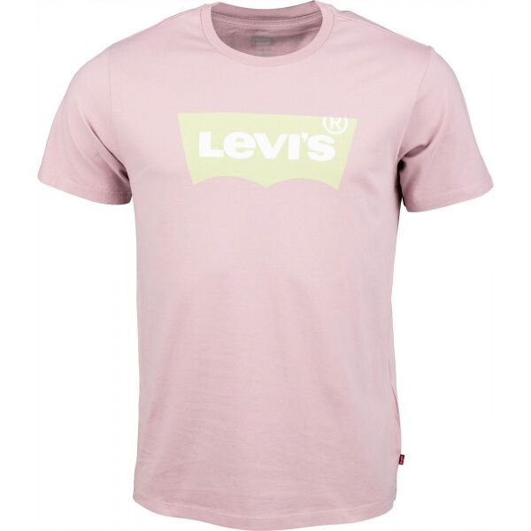 Levi's Levi's HOUSEMARK GRAPHIC TEE Koszulka męska, różowy, rozmiar M