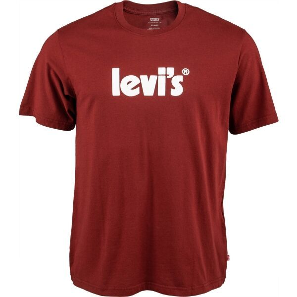 Levi's Levi's SS RELAXED FIT TEE Koszulka męska, bordowy, rozmiar S