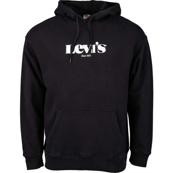 Levi's Levi's T2 RELAXED GRAPHIC PO MV LOGO Bluza męska, czarny, rozmiar M