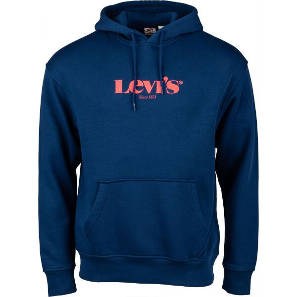Levi's Levi's T3 RELAXD GRAPHIC HOODIE Bluza męska, ciemnoniebieski, rozmiar S