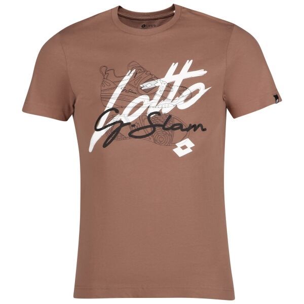 Lotto Lotto TEE SLAM Koszulka męska, brązowy, rozmiar M