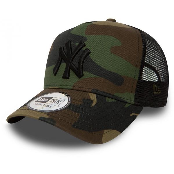 New Era New Era CLEAN TRUCKER NEW YORK YANKEES Czapka typu trucker męska, khaki, rozmiar UNI