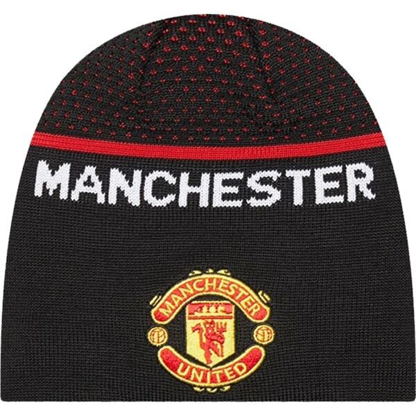 New Era New Era ENGINEERED SKULL BEANIE MANCHESTER UNITED Czapka zimowa, czarny, rozmiar UNI