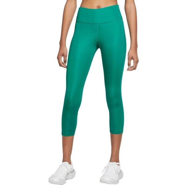 Nike Nike DF FAST CROP W Legginsy damskie do biegania, zielony, rozmiar XS