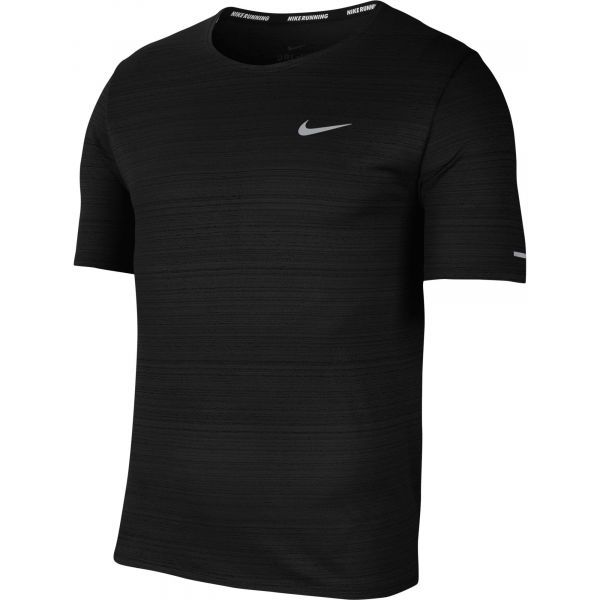 Nike Nike DRI-FIT MILER Koszulka do biegania męska, czarny, rozmiar XL