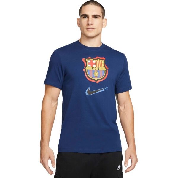 Nike Nike FCB M NK CREST 92TRAP TEE Koszulka piłkarska męska, ciemnoniebieski, rozmiar L