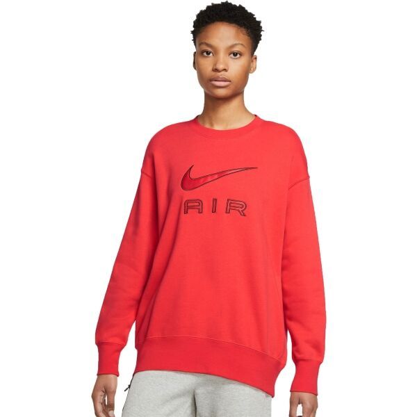Nike Nike NSW AIR FLC CREW Bluza damska, czerwony, rozmiar S