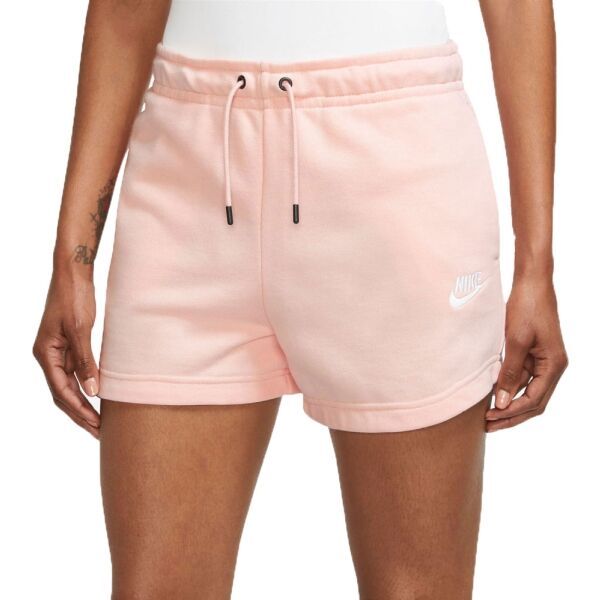 Nike Nike NSW ESSNTL SHORT FT W Spodenki sportowe damskie, różowy, rozmiar XS