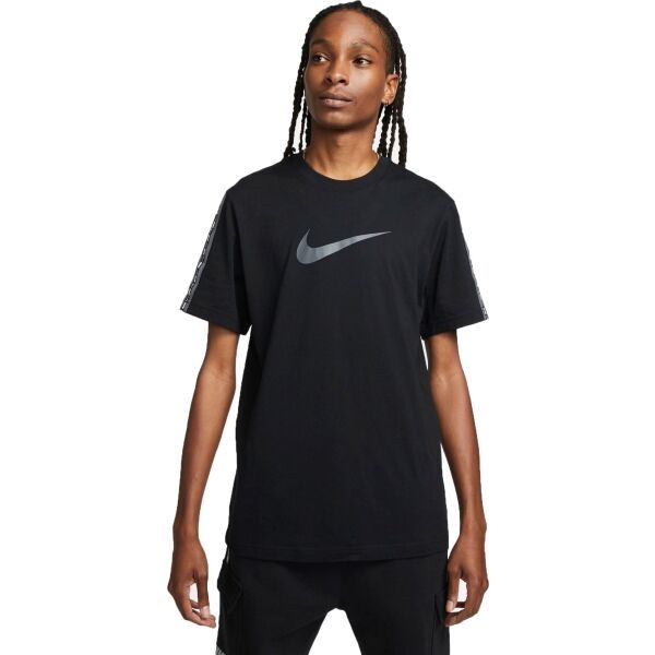 Nike Nike NSW REPEAT SS TEE Koszulka męska, czarny, rozmiar XXL