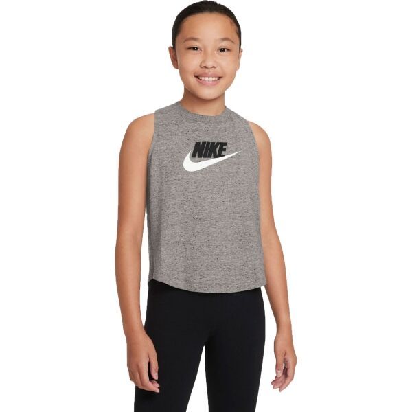 Nike Nike NSW TANK JERSEY Koszulka dziewczęca, szary, rozmiar S